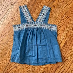 Madewell - Denim Embroidered Tank